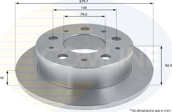 Comline ADC1564 - Disque de frein cwaw.fr