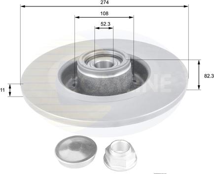 Comline ADC1560 - Disque de frein cwaw.fr