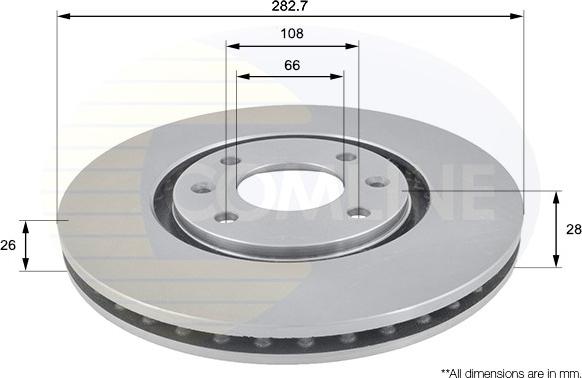 Comline ADC1509V - Disque de frein cwaw.fr