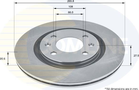 Comline ADC1504V - Disque de frein cwaw.fr