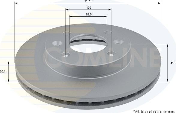 Comline ADC1505V - Disque de frein cwaw.fr