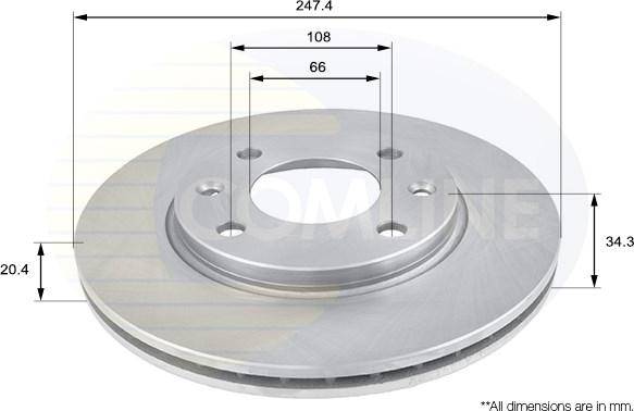 Comline ADC1506V - Disque de frein cwaw.fr