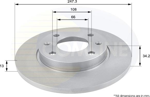 Comline ADC1508 - Disque de frein cwaw.fr