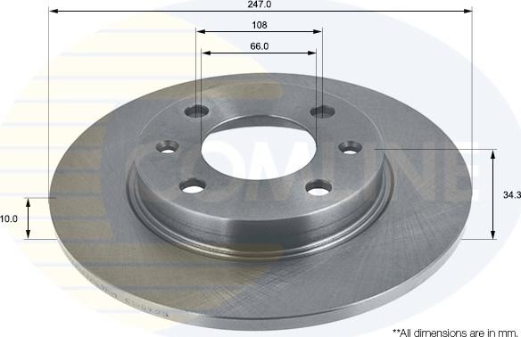 Comline ADC1502 - Disque de frein cwaw.fr