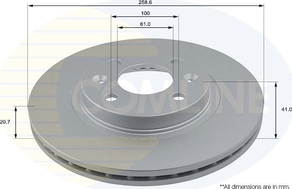 Comline ADC1507V - Disque de frein cwaw.fr