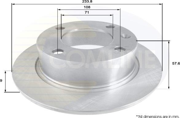 Comline ADC1514 - Disque de frein cwaw.fr