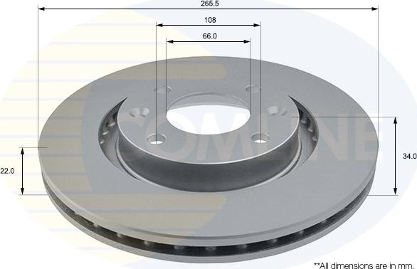 Comline ADC1518V - Disque de frein cwaw.fr