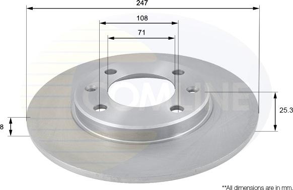 Comline ADC1512 - Disque de frein cwaw.fr