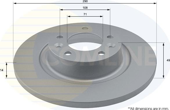 Comline ADC1581 - Disque de frein cwaw.fr