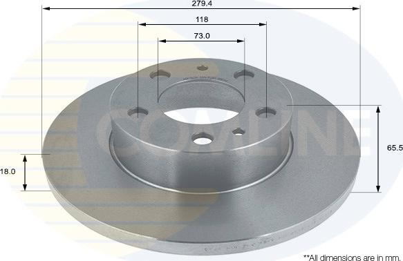 Comline ADC1534 - Disque de frein cwaw.fr