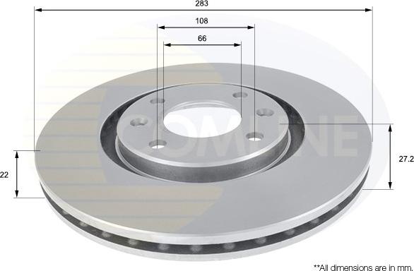 Comline ADC1520V - Disque de frein cwaw.fr