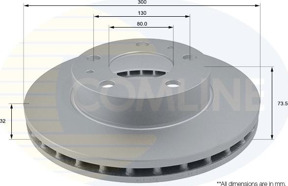 Comline ADC1572V - Disque de frein cwaw.fr