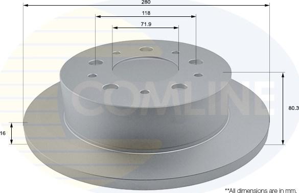 Comline ADC1577 - Disque de frein cwaw.fr