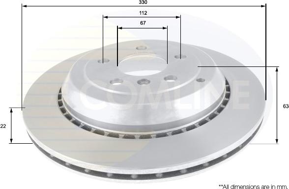 Comline ADC1649V - Disque de frein cwaw.fr