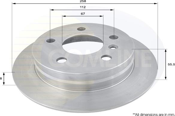 Comline ADC1643 - Disque de frein cwaw.fr