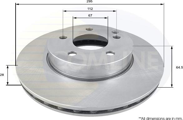 Comline ADC1662V - Disque de frein cwaw.fr