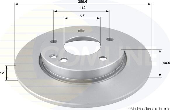 Comline ADC1606 - Disque de frein cwaw.fr