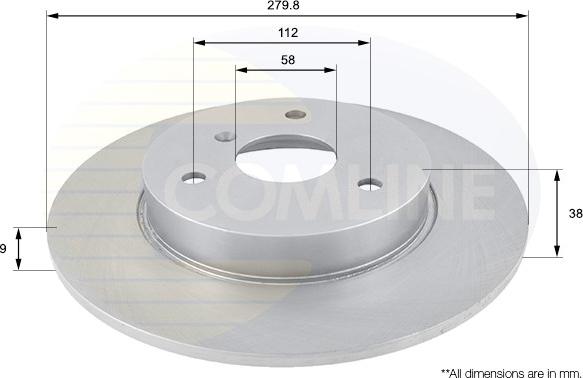 Comline ADC1607 - Disque de frein cwaw.fr