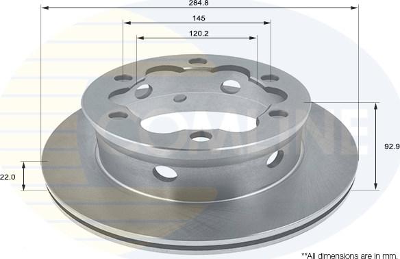 Comline ADC1614V - Disque de frein cwaw.fr