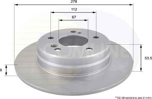 Comline ADC1616 - Disque de frein cwaw.fr