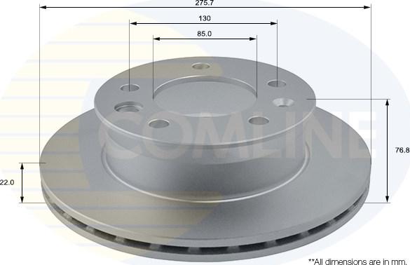 Comline ADC1610V - Disque de frein cwaw.fr