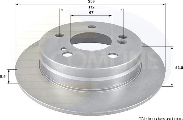 Comline ADC1611 - Disque de frein cwaw.fr