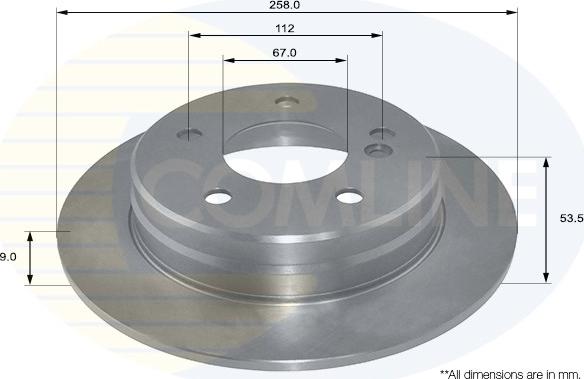 Comline ADC1612 - Disque de frein cwaw.fr