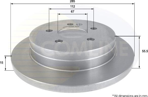 Comline ADC1631 - Disque de frein cwaw.fr