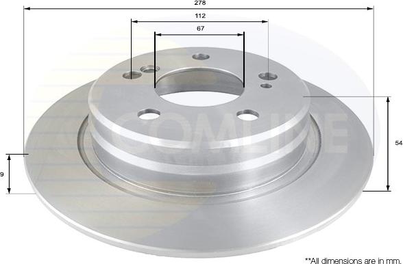 Comline ADC1629 - Disque de frein cwaw.fr