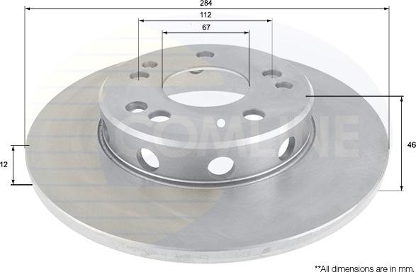 Comline ADC1620 - Disque de frein cwaw.fr