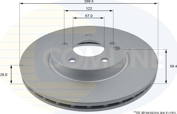 Comline ADC1627V - Disque de frein cwaw.fr