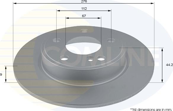 Comline ADC1670 - Disque de frein cwaw.fr