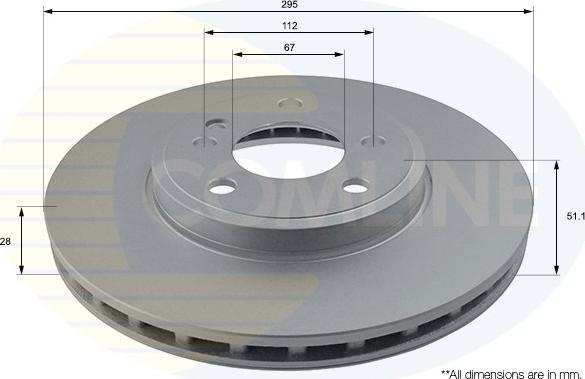 Comline ADC1673V - Disque de frein cwaw.fr