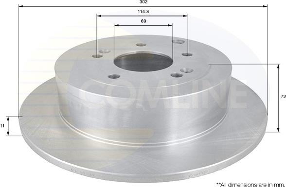 Comline ADC1094 - Disque de frein cwaw.fr