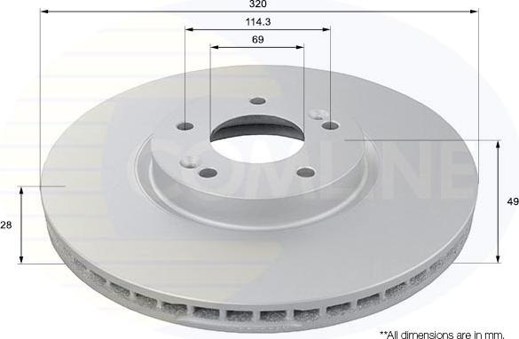 Comline ADC1096V - Disque de frein cwaw.fr