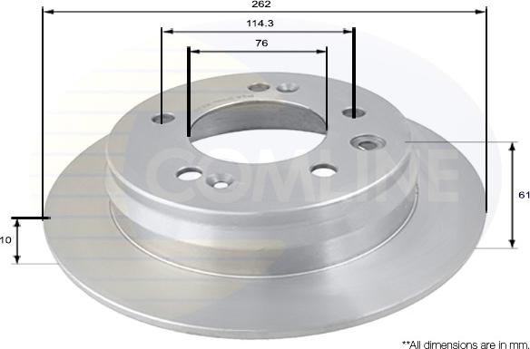 Comline ADC1090 - Disque de frein cwaw.fr