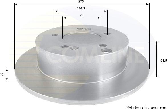 Comline ADC1093 - Disque de frein cwaw.fr