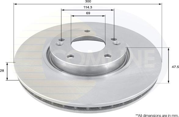 Comline ADC1092V - Disque de frein cwaw.fr