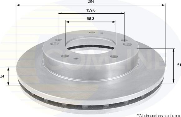 Comline ADC1049V - Disque de frein cwaw.fr