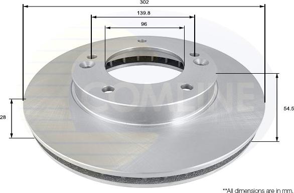 Comline ADC1051V - Disque de frein cwaw.fr