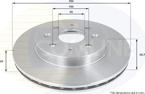 Comline ADC1058V - Disque de frein cwaw.fr