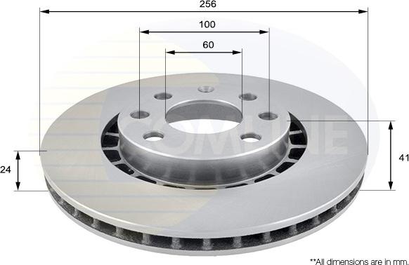 Comline ADC1007V - Disque de frein cwaw.fr