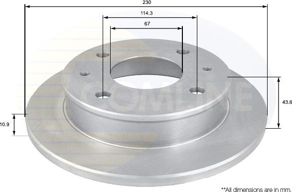 Comline ADC1019 - Disque de frein cwaw.fr