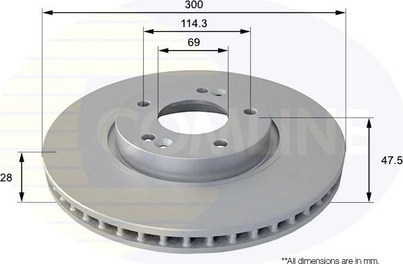 Comline ADC1089V - Disque de frein cwaw.fr