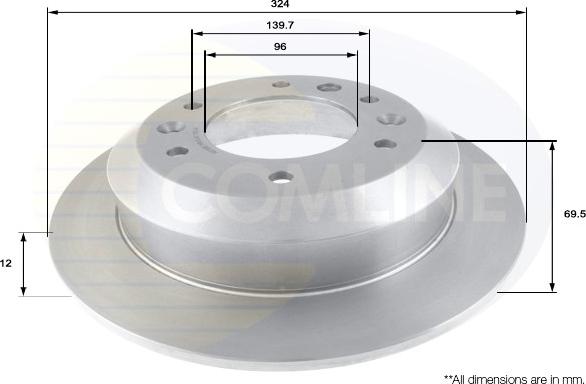 Comline ADC1086 - Disque de frein cwaw.fr