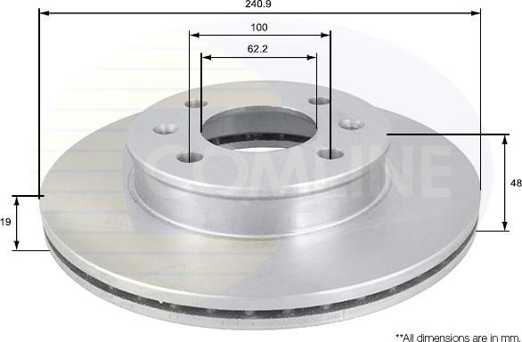 Comline ADC1039V - Disque de frein cwaw.fr