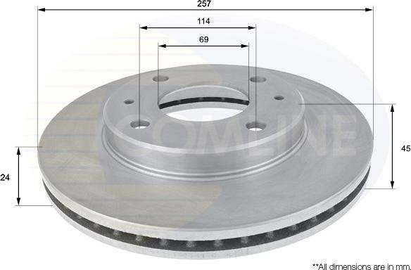 Comline ADC1035V - Disque de frein cwaw.fr