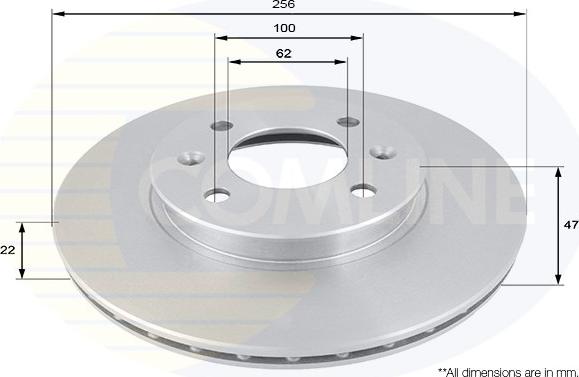 Comline ADC1077V - Disque de frein cwaw.fr