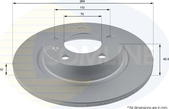 Comline ADC1148 - Disque de frein cwaw.fr