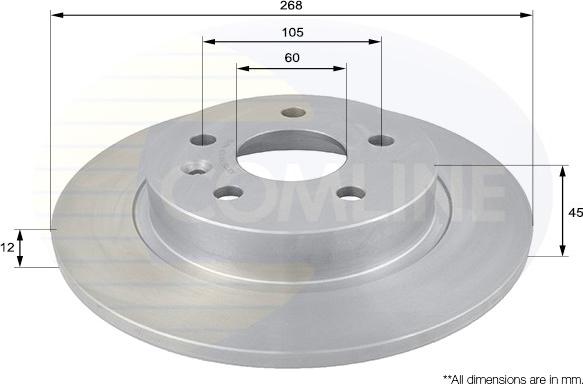 Comline ADC1152 - Disque de frein cwaw.fr